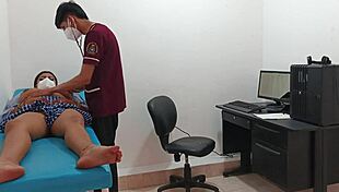 Perverted doctor dominates horny teen pussy in uniform