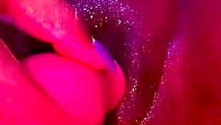 ebony babe masturbates black pussy to intense climax