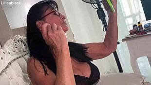 a mature woman does pov masturbation in nylon panties for her special fan outdoors