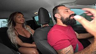 कार में लुकास ज़ाड और ऐन क्रिस्टल्ली के साथ, कसकर छेद और बहता हुआ अंत!