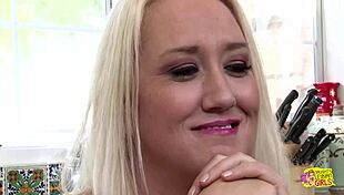 Blonde Sluts Alana Evans, Zoe Parker Get So Dirty in Kitchen Lesbian Play