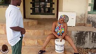 Raw banging with Oga soldier’s wife outdoors! Black army heat unleashed!