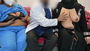 Doctor का लंड nurse और muslim patient lady से hospital में satisfy होता है