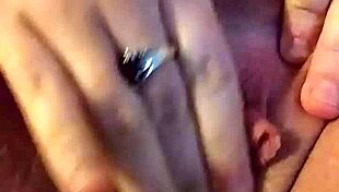 Playing with wet pussy while watching friend's horny porno