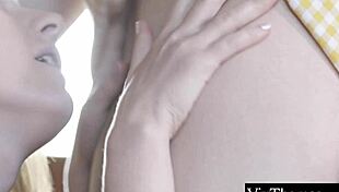 Watch these cute lesbians eat each other's shaved pussies.