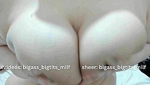 Raw Milf with Big Ass and Tits Cums Hard Using Dildo