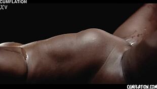 Zaawaadi's Extreme Cumflation: Black Beauty Overflowing With Cum