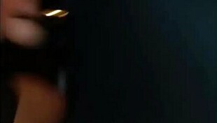 Brunette moans during anal doggystyle with crossdresser