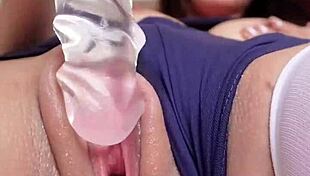 joy hermanastra rubs herself till the bed's soaked in wild action