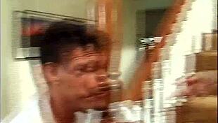 Blonde Riding In Group Scene