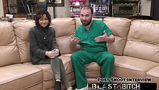 brooklyn rossi sucks dick and gets pounded doggystyle with huge cum blast