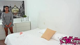 Public Scandal as Daniela Flashes Boobs in Madrid