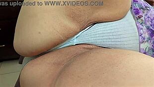 Black cock slams and cums inside my big fat BBW mature pussy. So wet and meaty up close!