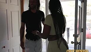 Thick ass ebony wife rides bbc to punish husband!
