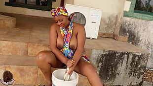 Raw banging with Oga soldier’s wife outdoors! Black army heat unleashed!