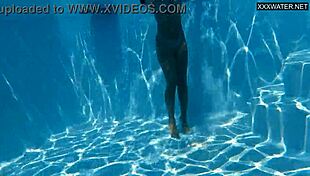 Angelica Heart Shows Big Tits In Public Bathing