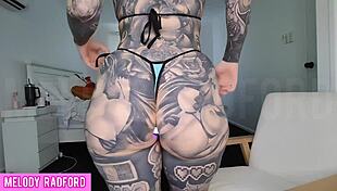 yo, see this milf try on a vibrating anal butt plug!