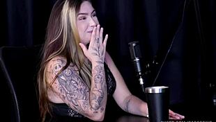 Intense Glamour Moments Alice Vasconcelos And Raphaela Savanah In Bisexual Group Action On Sheer Red