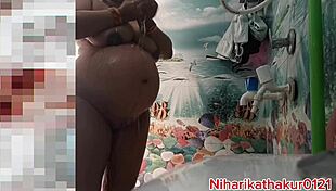 i'm BATHING in the BATHROOM with PUSSY FUCKING you guess