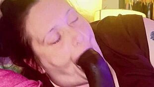 hot thick midget suck and slurping on a bbc