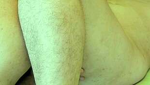 licking hairy pussy till she screams with orgasm, keep going