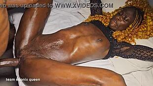 Skinny Sarah returns for some intense riding and doggystyle action