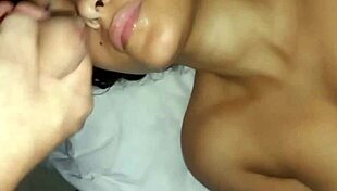 My Latina Girlfriend Begs for Cum and Swallows Every Last Drop in Homemade Clip.