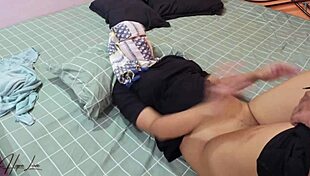 Horny stepsister with juicy pussy in missionary