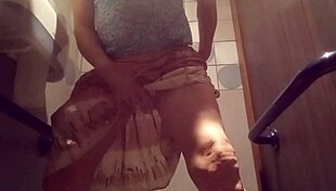 Beautiful girl repeatedly wets her panties in bedroom