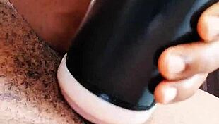 oh wow, i'm masturbating with my new toy in the dorm, moaning loudly!