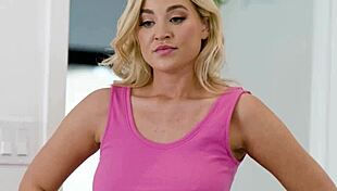 vr experience for lesbian teen blonde with friend