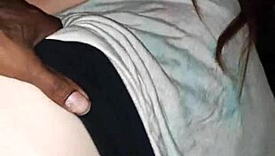 Ravishing Ray's Big Tits Orgasm with Black Bull's Monster Cock Creampie in Car