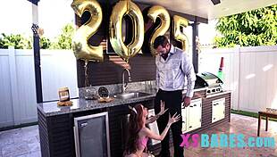 Tiny Slut Takes Massive Cock On Nye With Petite 18+ Tits