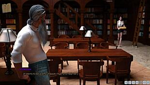 Curvy girl in lust academy outfit