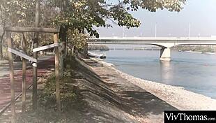 Watch Her Lick That Shaved Pussy!