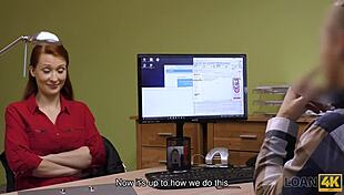 Loan4k deal gets wild with big-breasted woman. She trades vagina for cash in Czech casting.