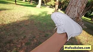 Lovely brunette teen SEDUCES friend with big natural boobs. Cami Strella and Charles Dera get wild!