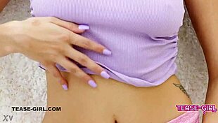 this super cute brunette teen has a perfect body for daddy's massage