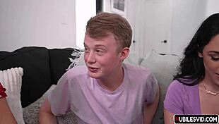 JC Wilds and Selena Ivy in family swap, stepsis inspired by big tits and ass