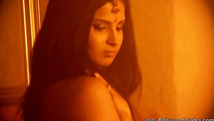 Beautiful brunette mature woman tries to arouse her man