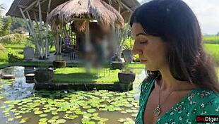 Cumwalk in Public Cafe with Sperm on Face Eating Pasta Carbonara.