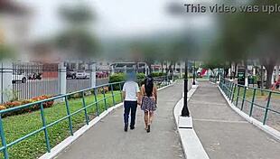 Stranger seduces lady in mall for doggy