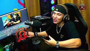 Bruna Lambertini Sits Naked On Lap In Sheer Red