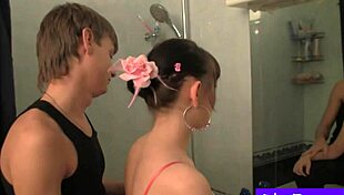 Kveta And Nikola Enjoy Bathroom Shower Bathing