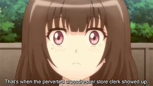 Cosplay change episode features anime characters in uniform engaging in assfucking and anal sex