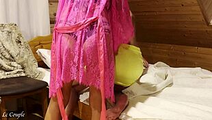 Wife found hot blonde for husband at swinger party - amateur threesome