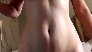 Cute girl explores solo masturbation with dildo