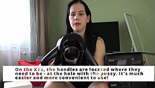 Hell yeah, Mistress Anna milks slave with xspacecup masturbator!