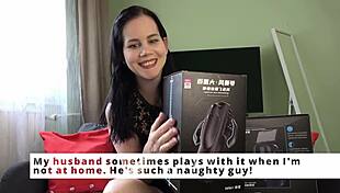 Hell yeah, Mistress Anna milks slave with xspacecup masturbator!