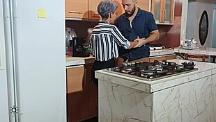 I enjoy a pleasant moment with my stepbrother in various rooms